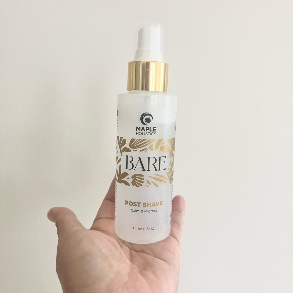 Maple Holistics BARE Post Shave Calm and Protect 4 Fl Oz Barely Used See Pics